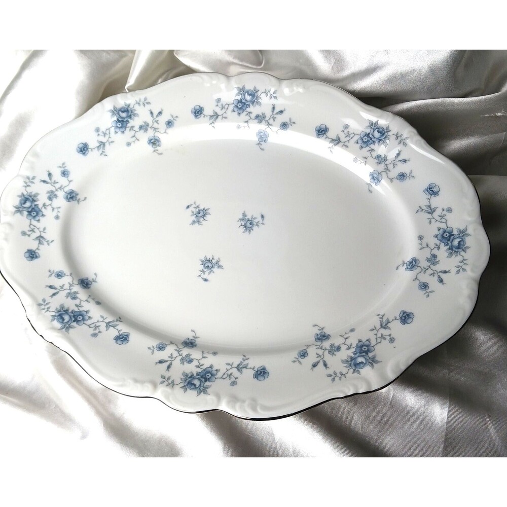 Johann Haviland Blue Garland 13'' OVAL PLATTER